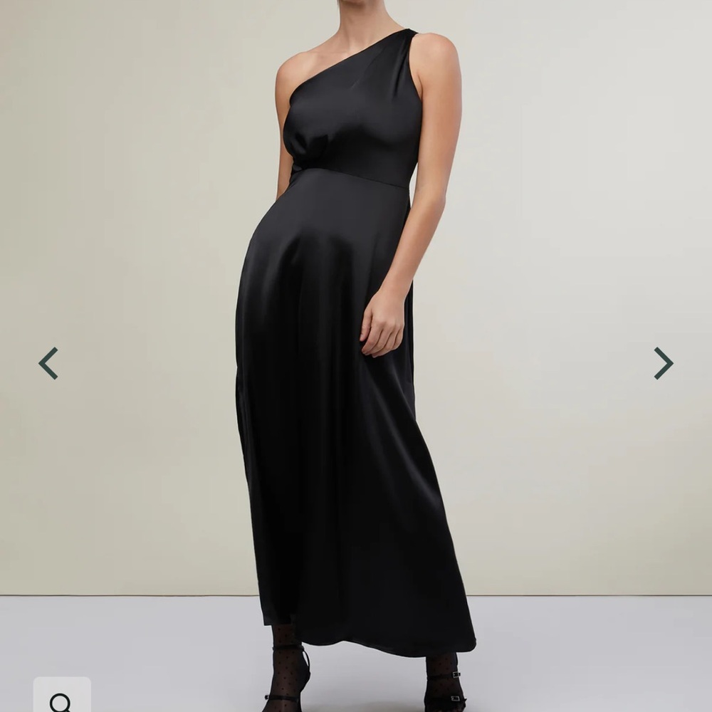 Rachel Parcell Elegant Black One-Shoulder Dress